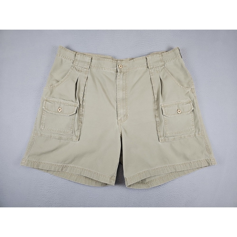 Cabelas 7 Pocket Hiker Cargo Shorts Men's Size 42 Khaki Tan Outdoor Adventure